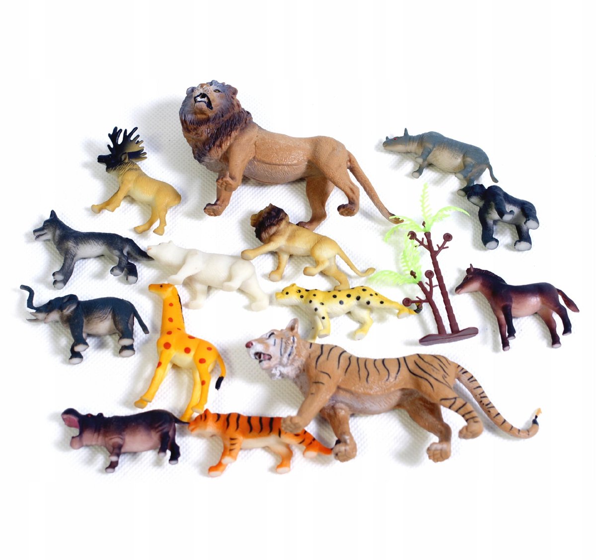 Safari Dzikie Zwierzęta Zoo Figurki zestaw