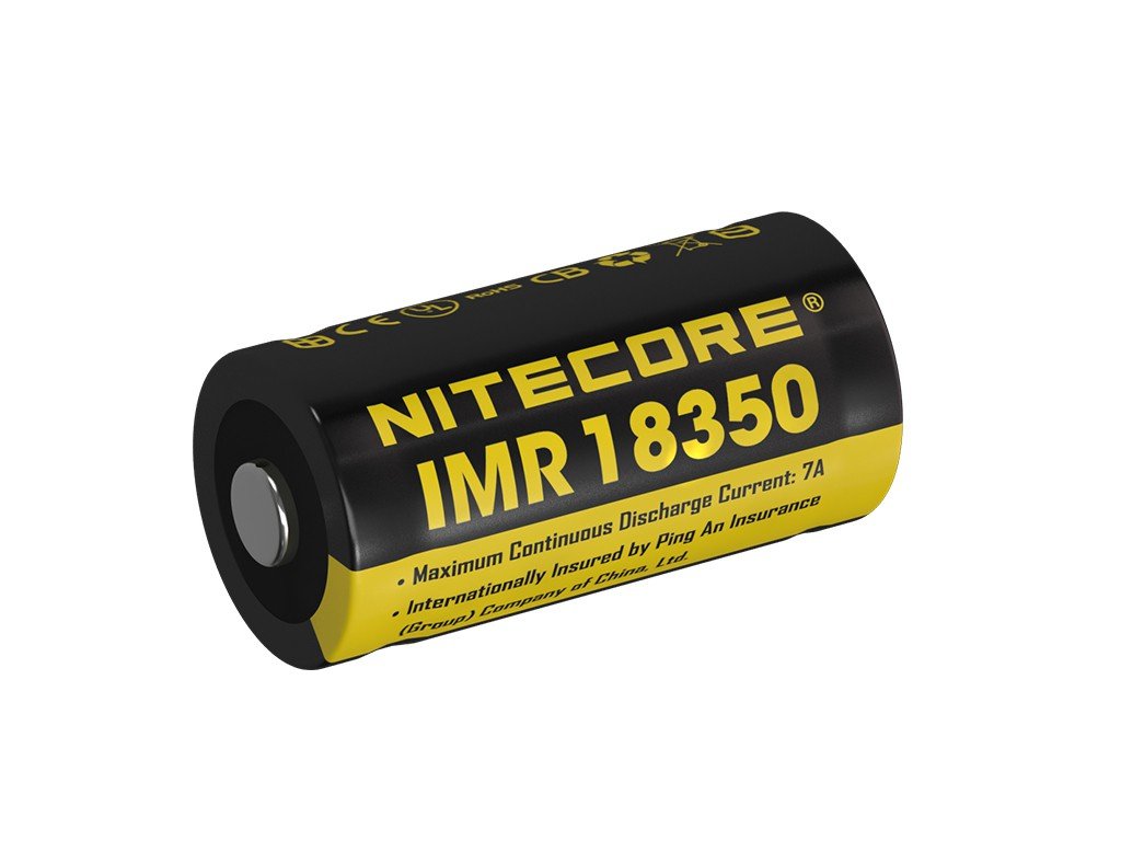 Nitecore IMR akumulator  Typ 18350 3,7 V 750 mAh  zapewnia EC11 IMR18350 battery