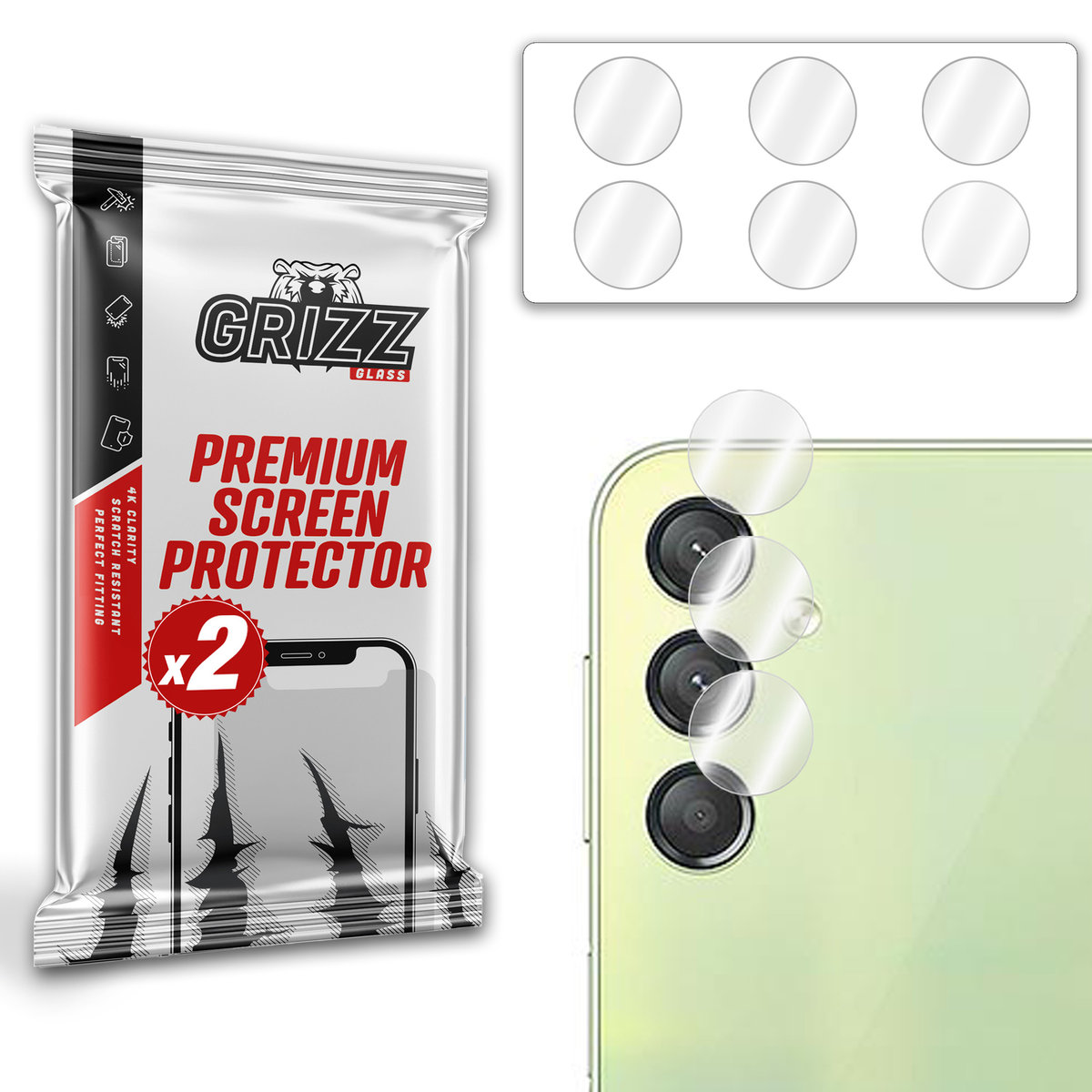 Grizzglass Hybridglass Camera Szkło Hybrydowe Na Obiektyw Do Samsung Galaxy A24 4G