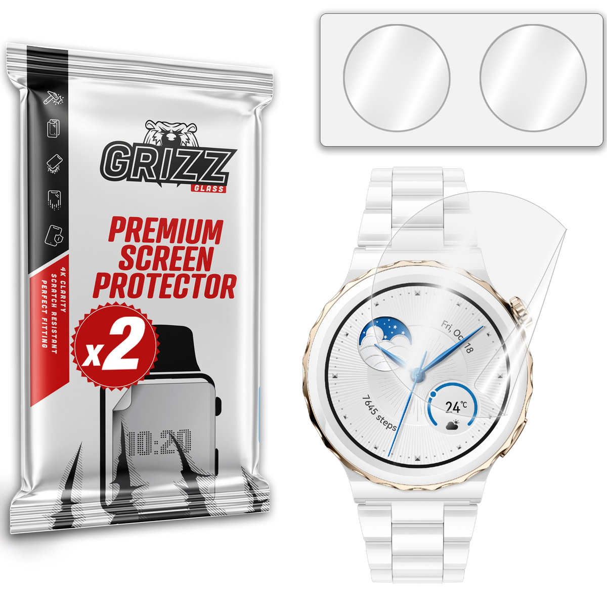 Grizzglass Ceramicfilm Folia Ceramiczna Do Huawei Watch Gt 3 Pro 43Mm