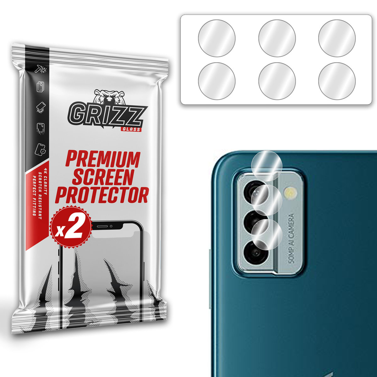 Grizzglass Hybridglass Camera Szkło Hybrydowe Na Obiektyw Do Nokia G22