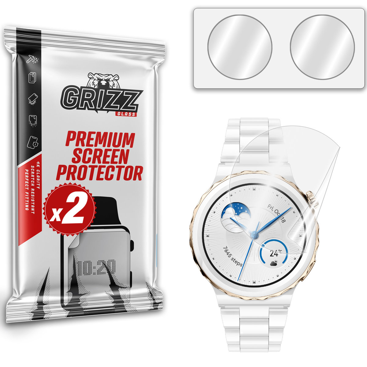 Grizzglass Ceramicfilm Folia Ceramiczna Do Huawei Watch Gt 3 46 Mm