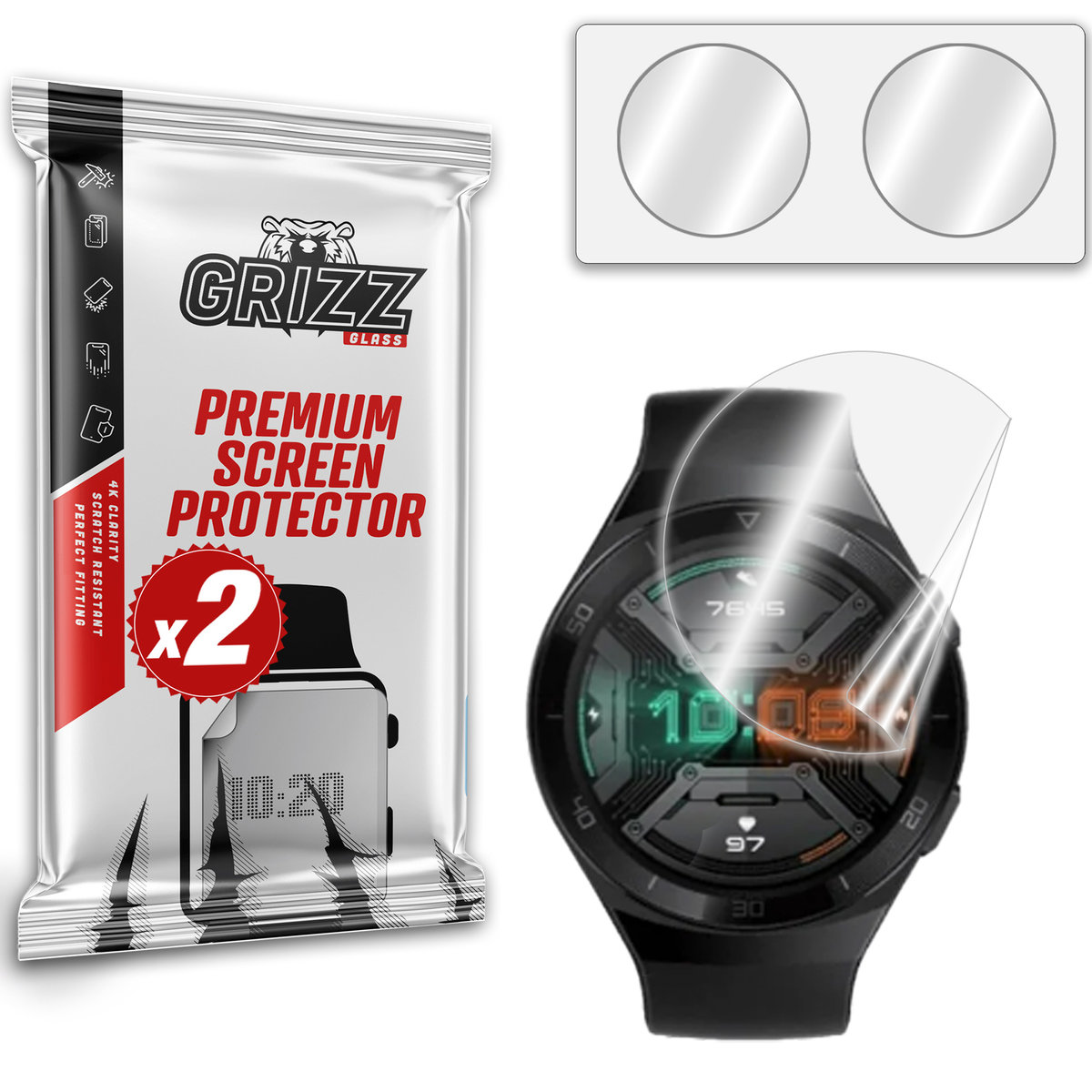 Grizzglass Ceramicfilm Folia Ceramiczna Do Huawei Watch Gt 2E 46Mm