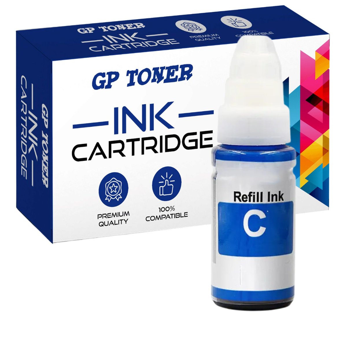 Tusz Do Canon Gi-490 Pixma G1500 G1510 G2500 G2510 G3500 G3510 G4500 Cyan