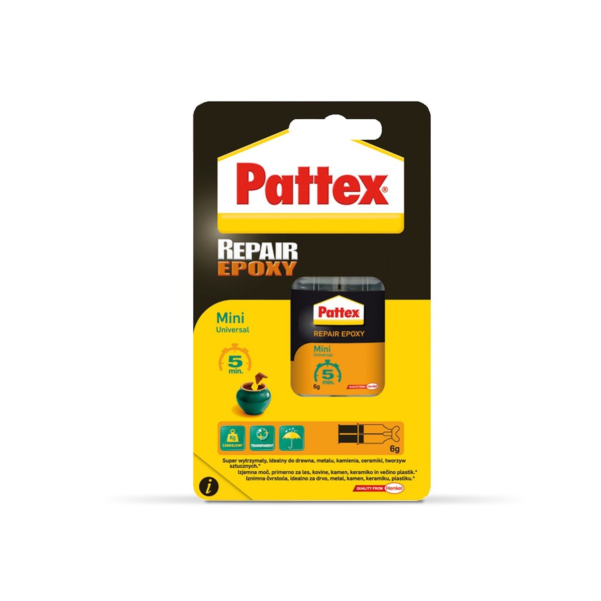 Pattex Epoksydowy klej Repair Epoxy 6 ml