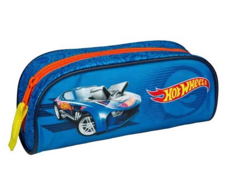 Piórnik szkolny HOT WHEELS jednokomorowy 22cm