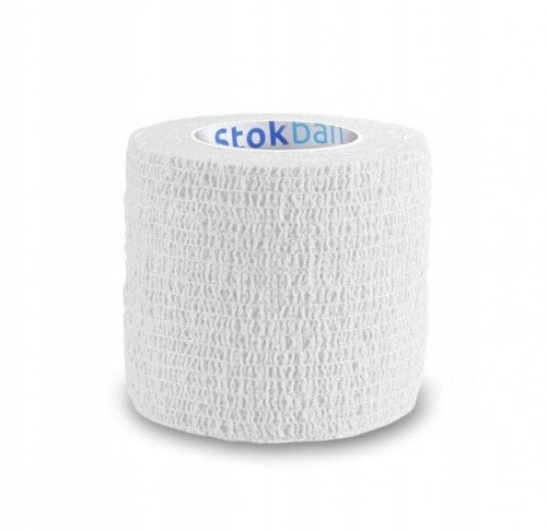 StokMed Stokban bandaż elastyczny samoprzylepny biały 5cm x 4,5m 1 sztuka 9091738