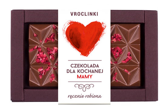 Czekolada Mleczna Z Malinami - Dzień Matki Serce