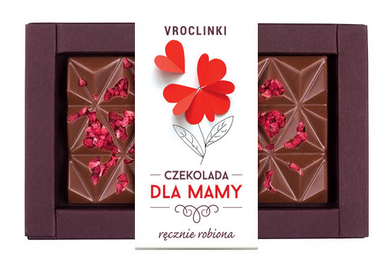 Czekolada Mleczna Z Malinami - Dzień Mamy