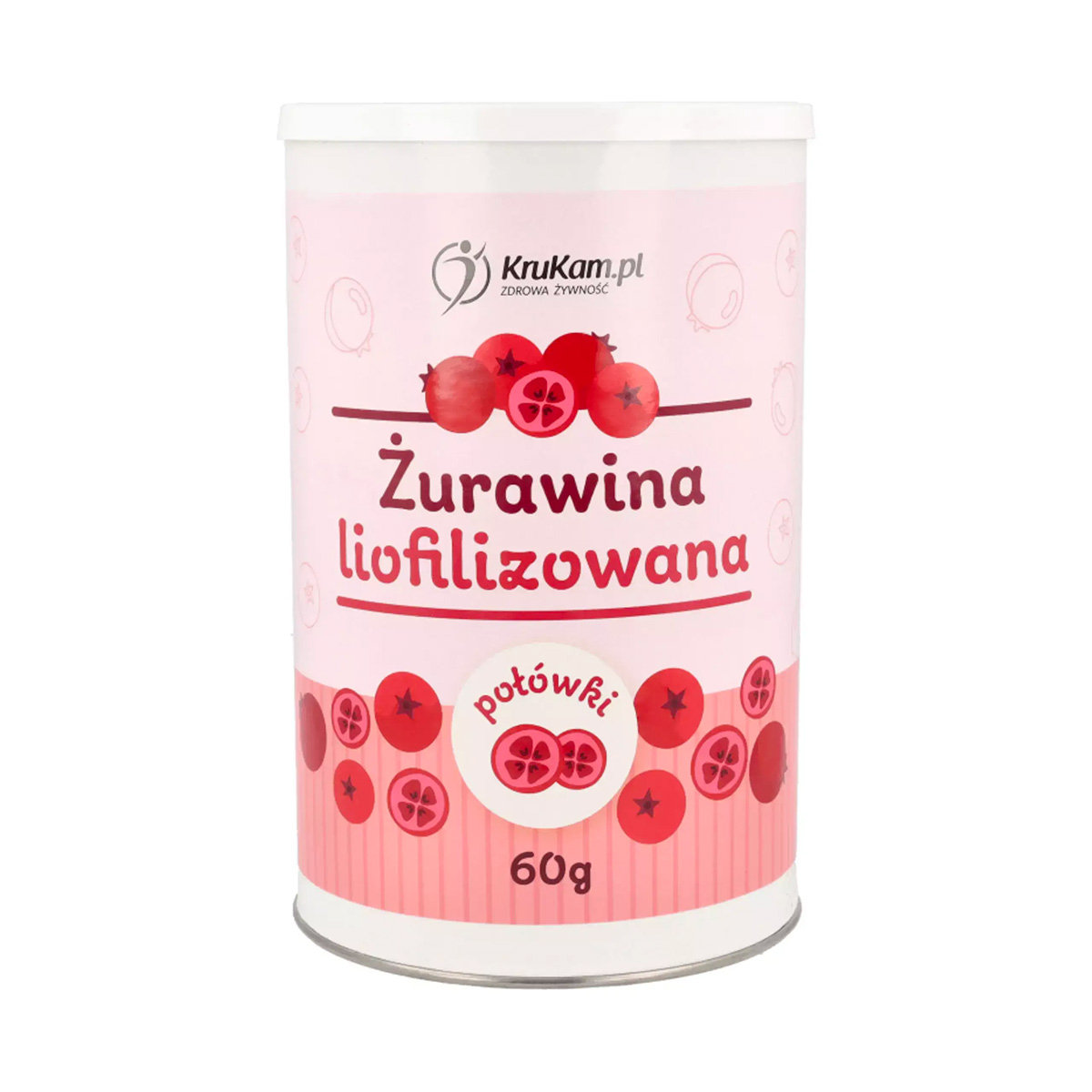 Żurawina Liofilizowana Połówki 60G Krukam