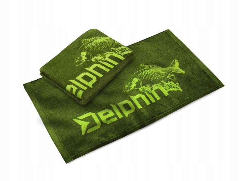 Ręcznik Wędkarski Delphin Zielony 50X30Cm Bawełna
