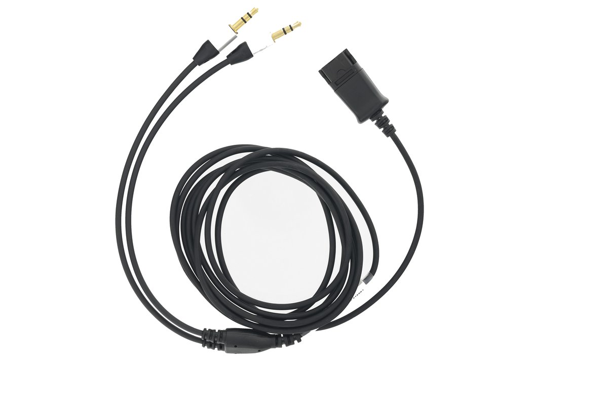 Tellur Qd To 2 X Jack 3.5Mm Adapter Cable, 2.2M, Black