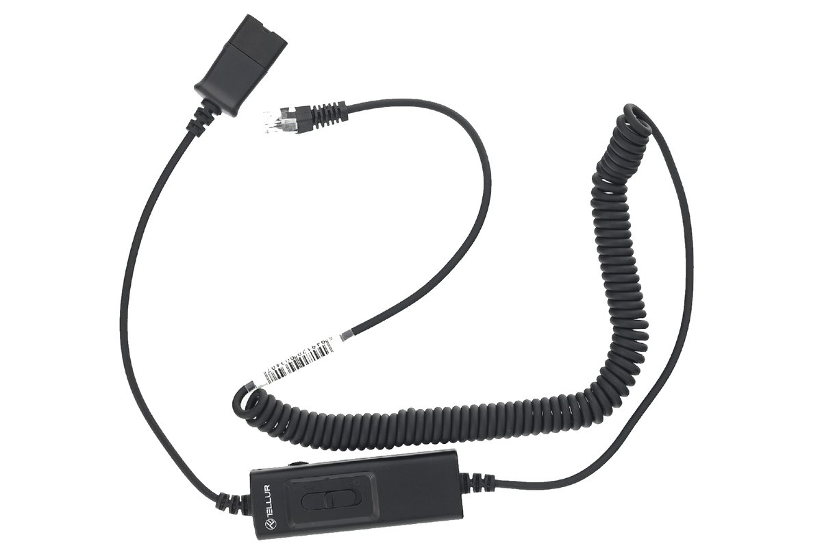 Tellur Qd To Rj11 Adapter Cable + Universal Switch, 2.95M Max, Black