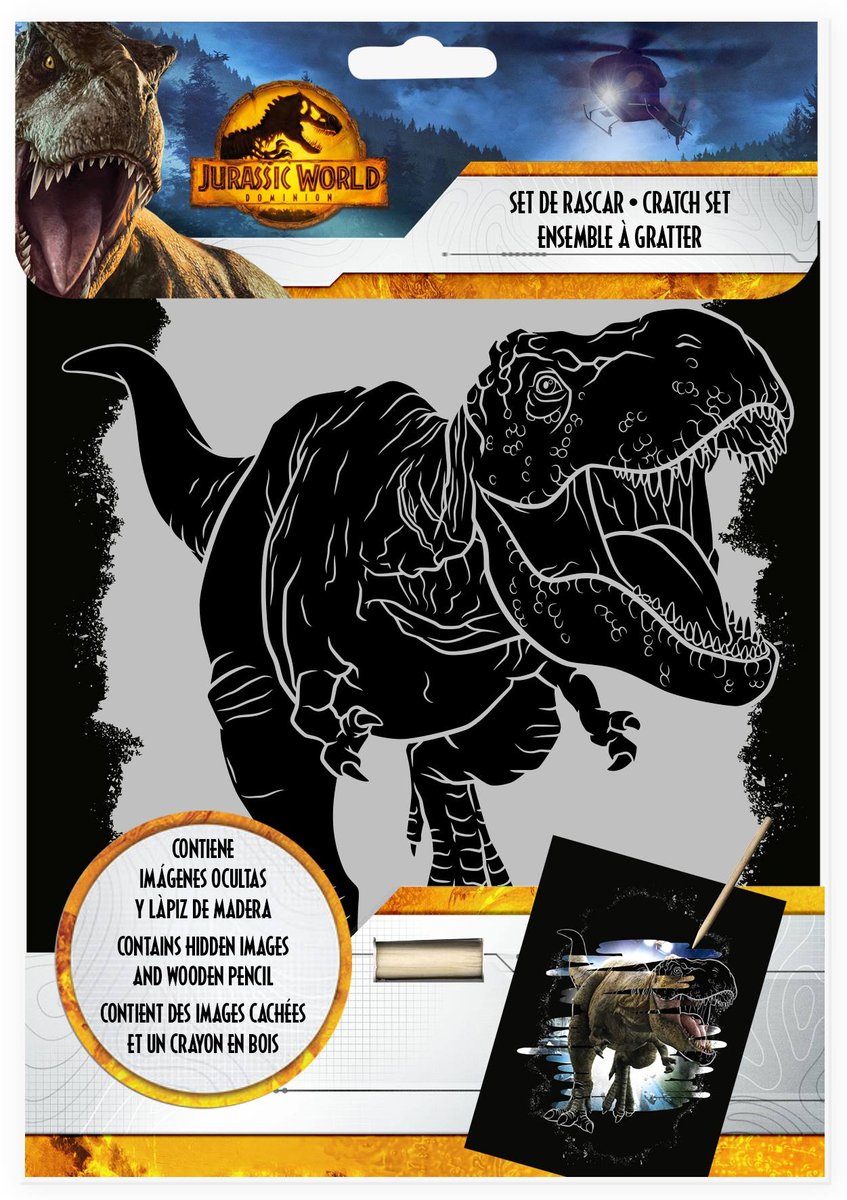 Kids Euroswan, Zestaw do zdrapywania Jurassic World