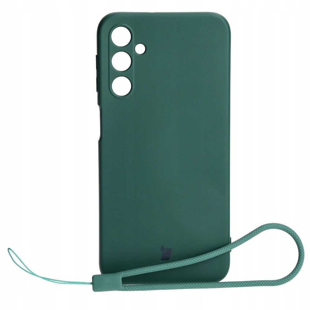 Bizon Etui Case Silicone do Samsung Galaxy A24 4G, ciemnozielone