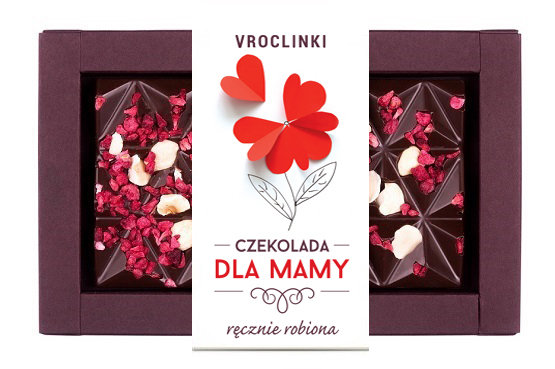 Czekolada Gorzka Z Malinami I Orzechami Laskowymi - Dzień Mamy
