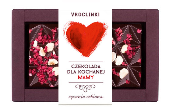 Czekolada Gorzka Z Malinami I Orzechami Laskowymi - Dzień Matki Serce