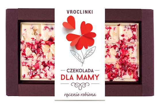 Czekolada Biała Z Żurawiną I Orzechami Laskowymi - Dzień Mamy