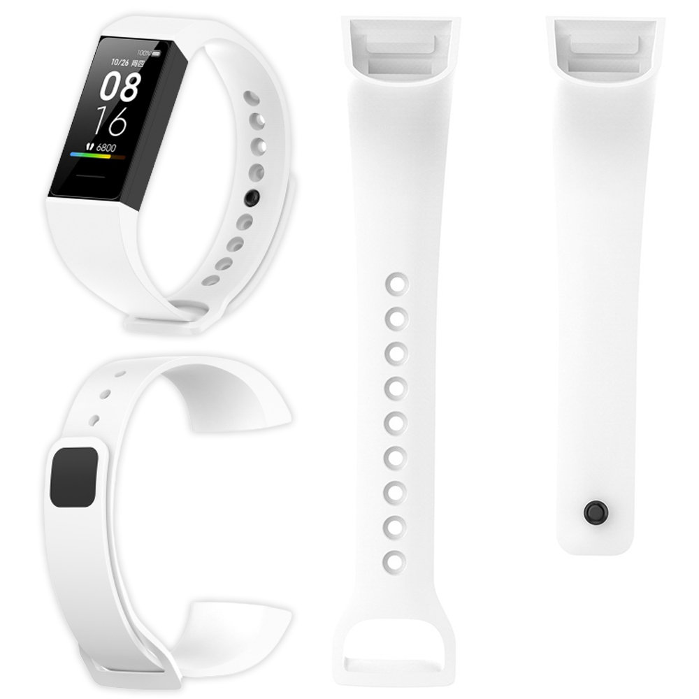 Opaska Pasek Silikonowy Do Xiaomi Mi Band 4C - Biały