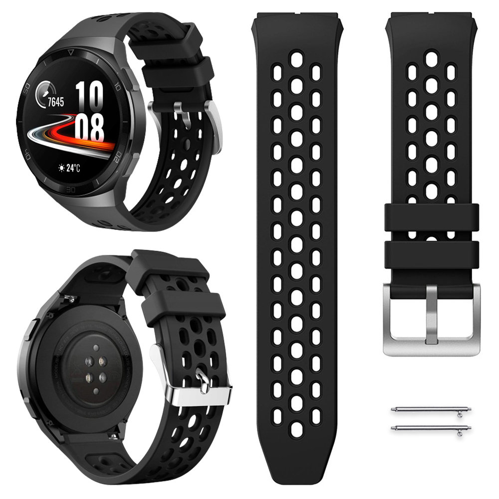 Opaska Pasek Perforowany Do Huawei Watch Gt 2E 46Mm - Czarny