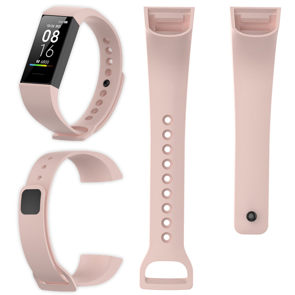Opaska Pasek Silikonowy Do Xiaomi Mi Band 4C - Piaskowy Róż