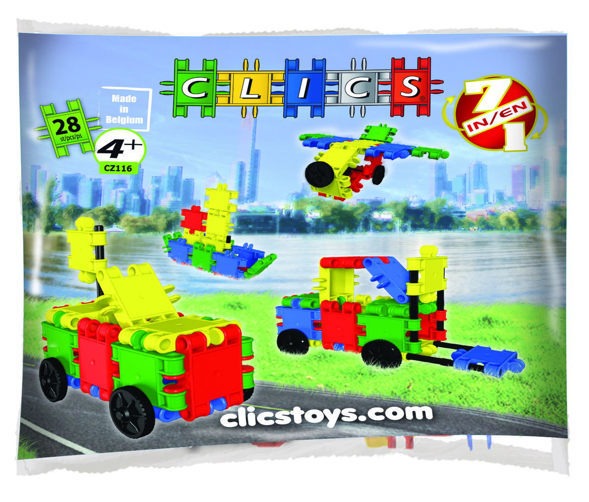 Clicstoys Klocki Clics 7 w 1