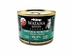 Wataha Hunt Kitten Cat Królik Kurczak 200G / Wataha