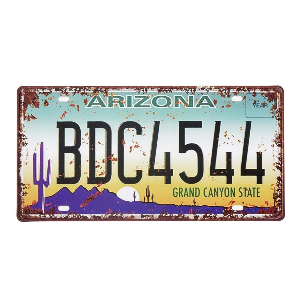 Tablica Rejestracyjna Z Usa Metalowa Arizona 2
