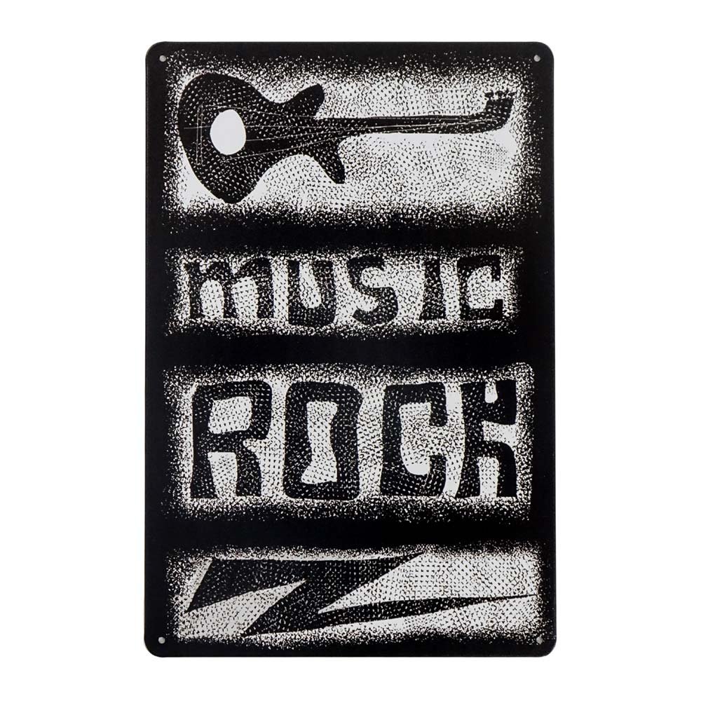 Tabliczka Dekoracyjna Metalowa Music Rock