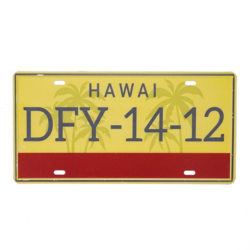 Tablica Rejestracyjna Z Usa Metalowa Hawaii 2