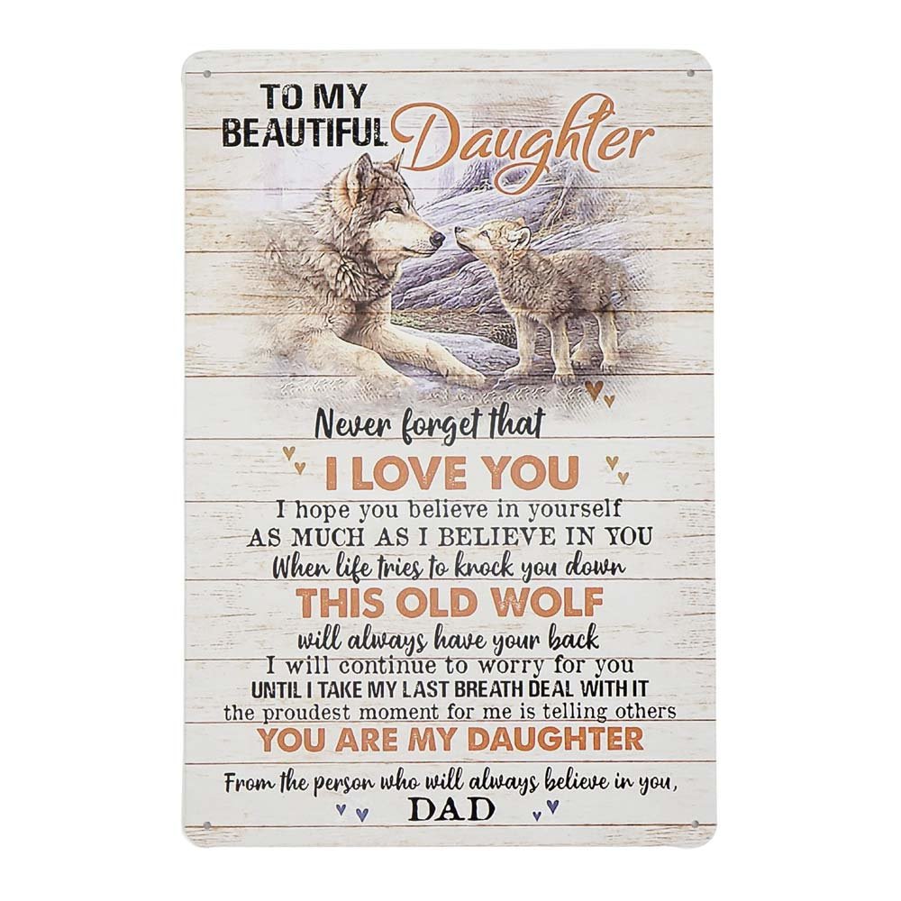 Tabliczka Dekoracyjna Metalowa Sentencja