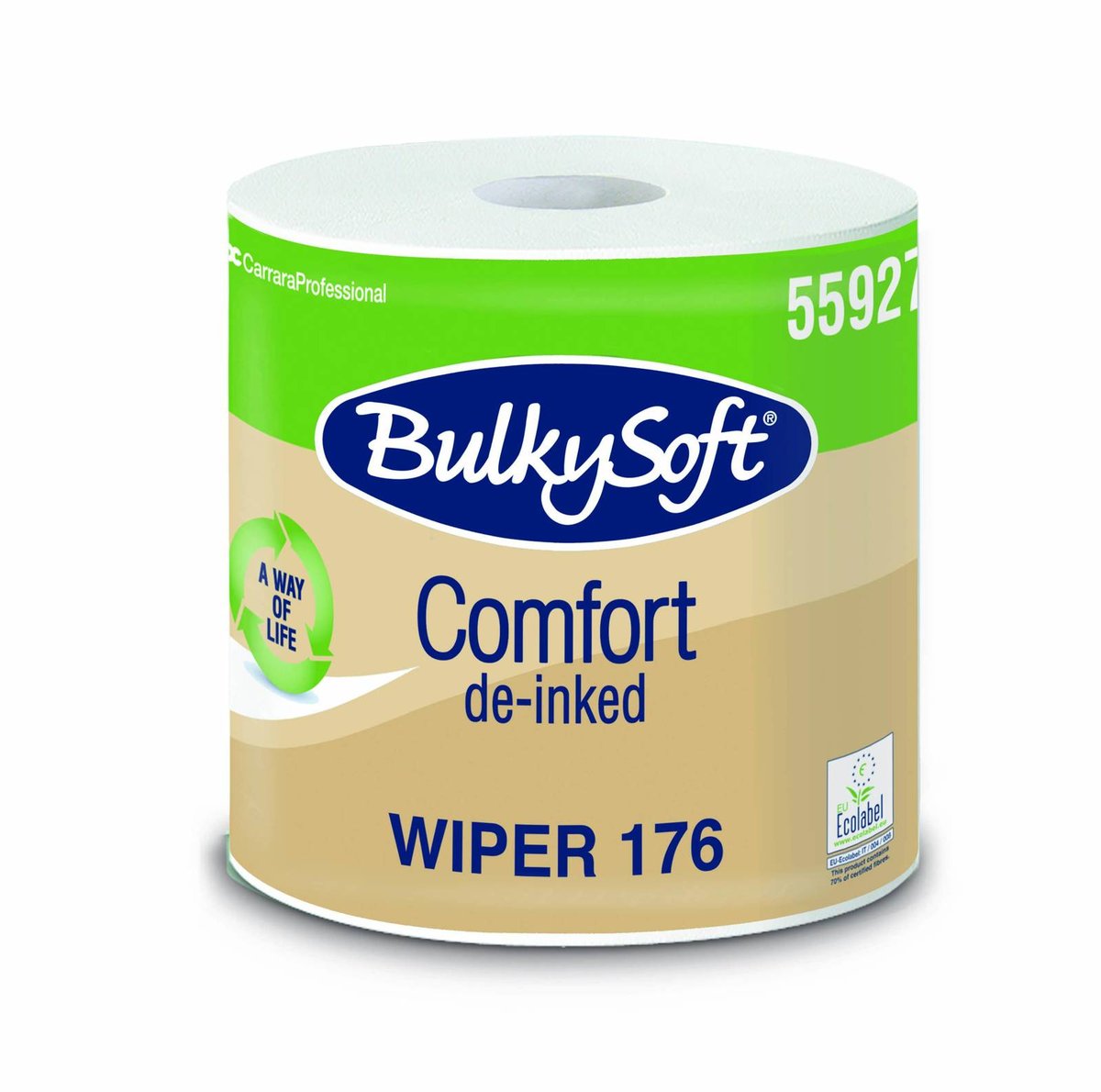 BulkySoft Czyściwo papierowe Comfort 2w 176 m białe celulozowe posiada certyfikat ISEGA 55927