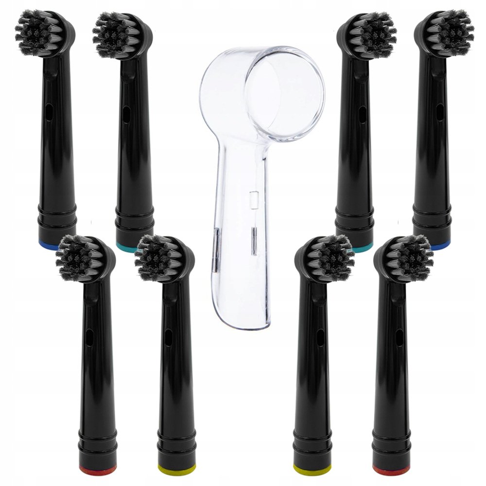 8X Końcówka Zamienna Precision Eb17-P Czarne Z W/A Dailyclean + Osłonka Na Końcówkę