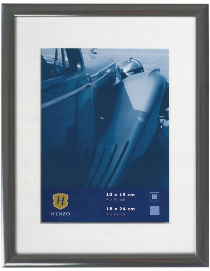 Henzo Portofino ramka na zdjęcia, aluminium, ciemnoszara, 18 x 24 cm 8016318
