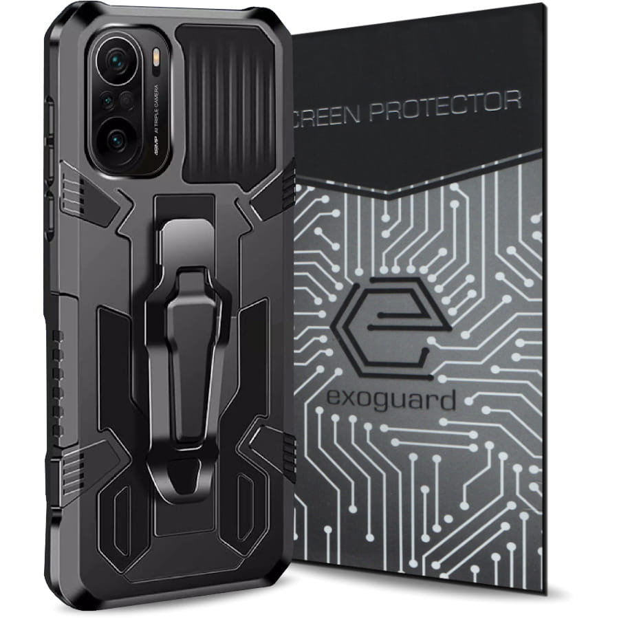 Exoguard Predator +Szkło - Xiaomi Poco F3 / F3 Pro / Mi 11I - Pancerne Case Obudowa Futerał