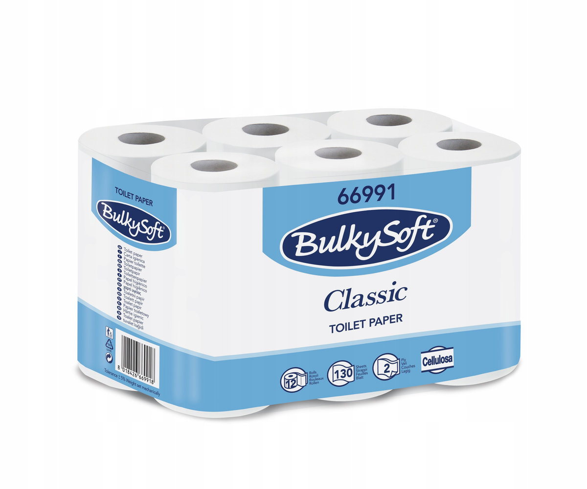 Jumbo BULKYSOFT Papier toaletowy BulkySoft Comfort mini 2w 120 m biały celuloza op 12 rolek 65904