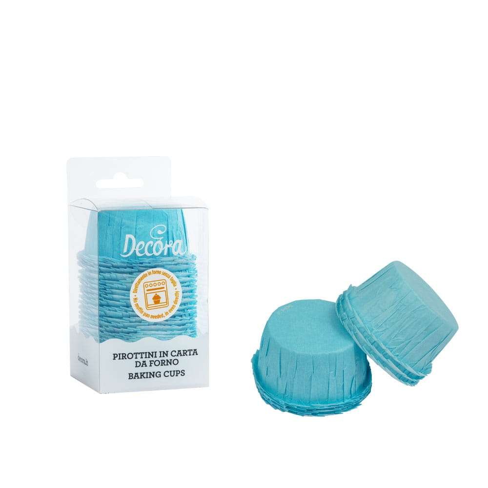 Papilotki Niebieskie 25 Szt 55X35 Mm Baking Cups Muffiny