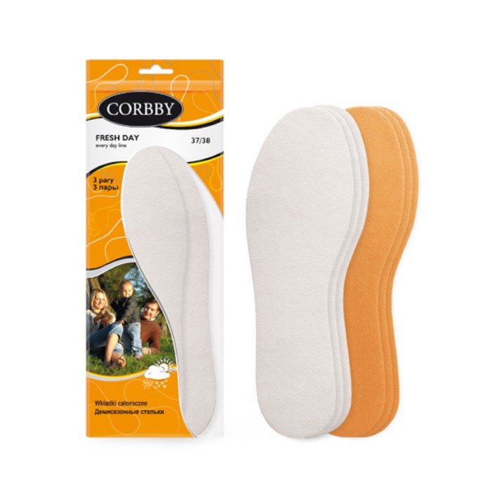 Perfumowane Wkładki Higieniczne Do Butów 3 Pary Corbby R.45/46