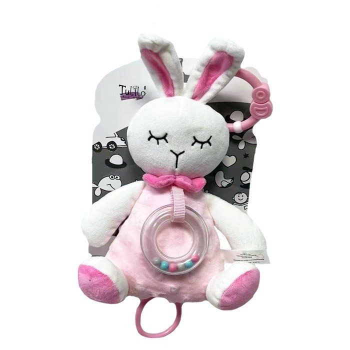 Pozytywka królik różowy 18cm - Tulilo