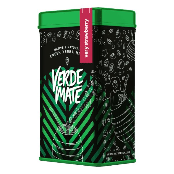 Yerbera – Puszka Z Verde Mate Green Very Strawberry 0,5Kg