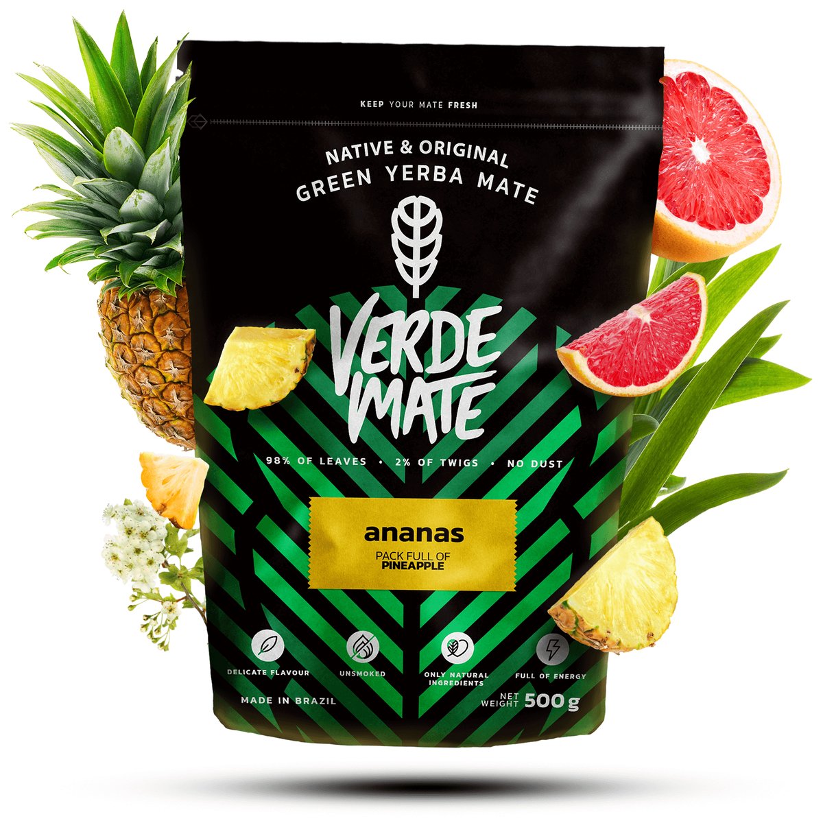 Mate Green Verde Mate Verde Ananas 500g VM.Y.ANA.500