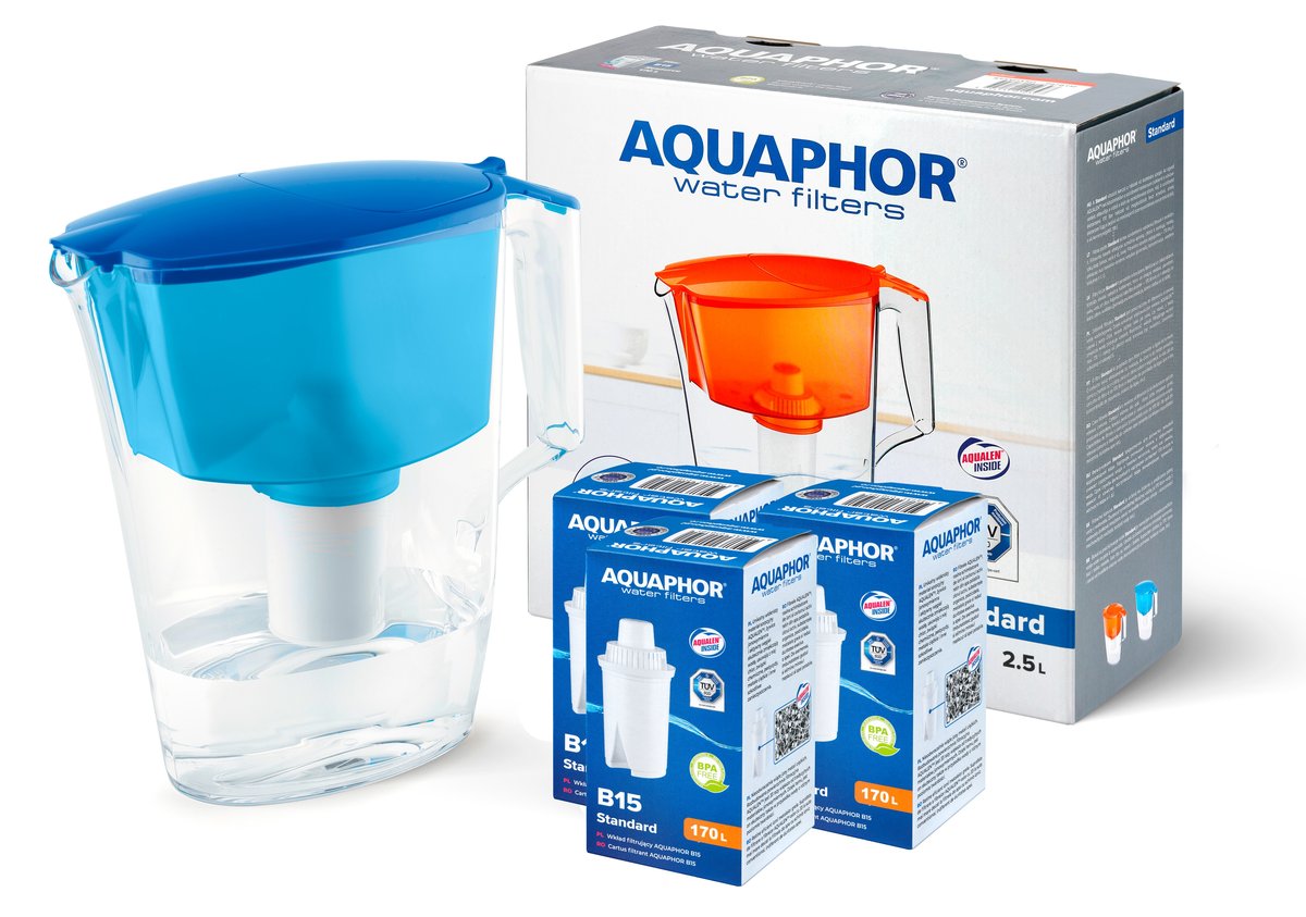 Dzbanek Filtrujący Aquaphor Standard + 3 Wkłady B15/B100-15