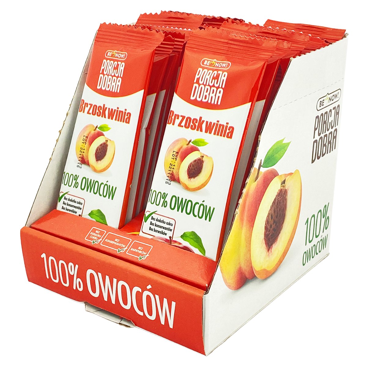 Porcja Dobra Przekąska jabłkowo-brzoskwiniowa 24 x 16 g