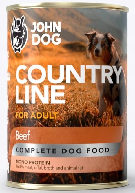 JohnDog Country Adult wołowina 400g