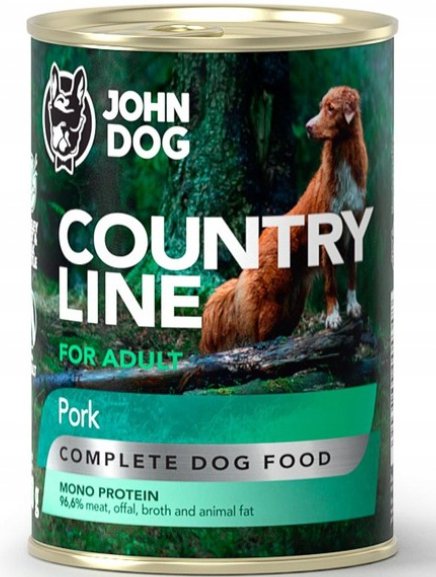 JohnDog Country Adult wieprzowina 400g