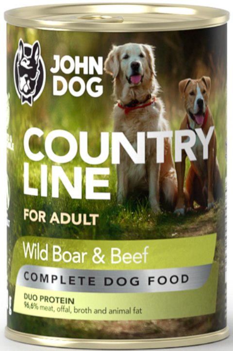 JohnDog Country Adult dzik/wołowina 400g