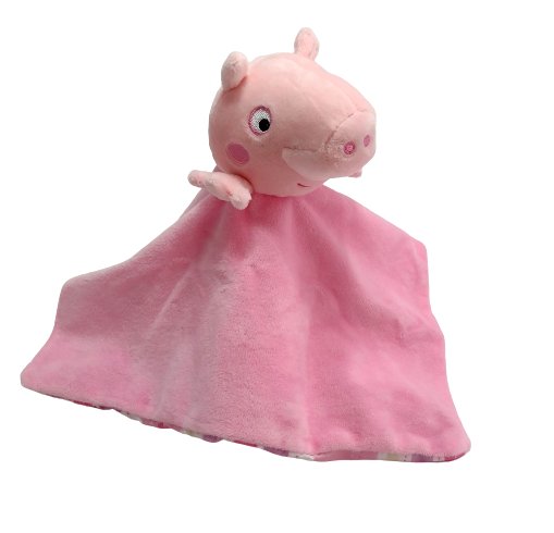 Mini kocyk przytulanka Świnka Peppa 27x27 cm