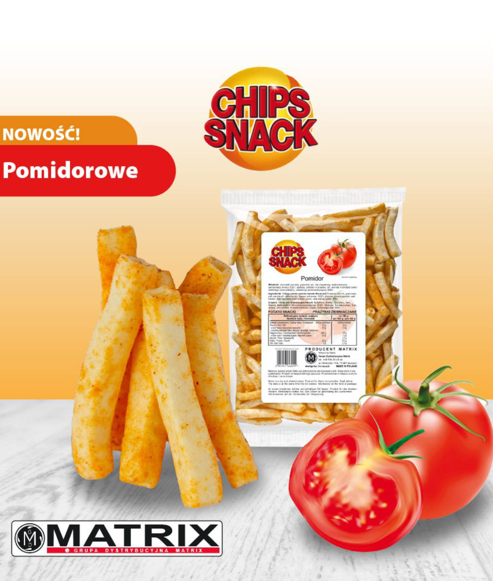 Chips Snack - pomidor 60g/Grupa Dystrybucyjna Matrix