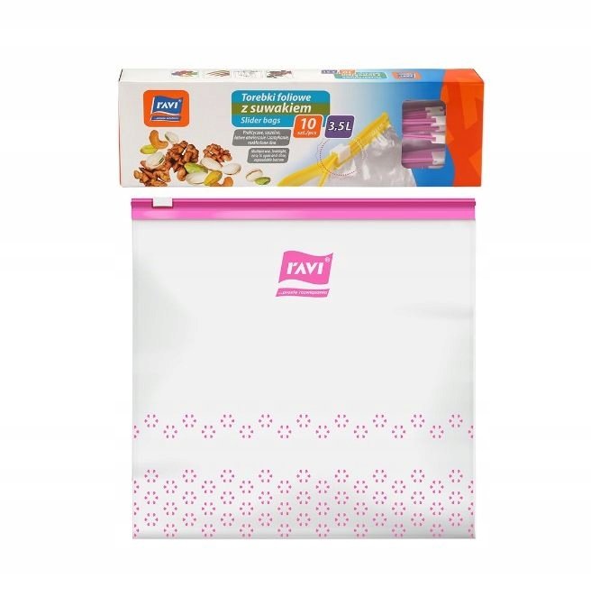 Torebki woreczki foliowe z suwakiem 3,5 L 10 szt