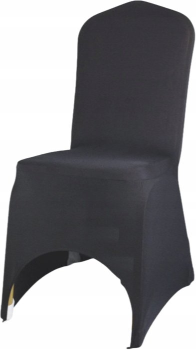 Czarne Pokrowce Elastczne Krzesła Bankietowe